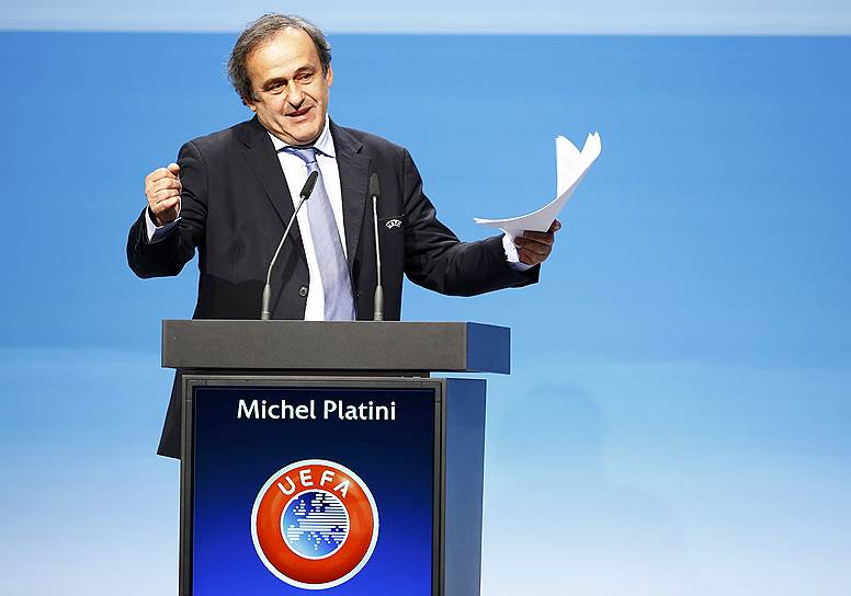 Глава Союза европейских футбольных ассоциаций (UEFA) Мишель Платини 