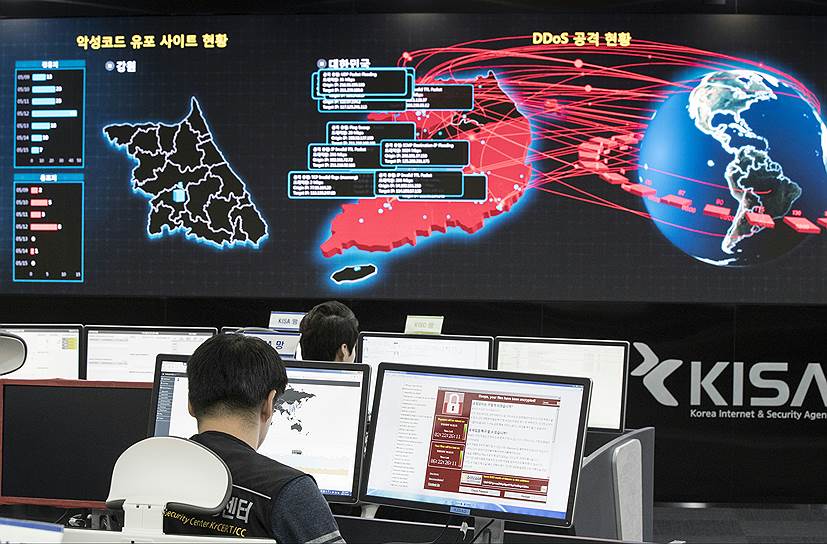Эксперты предполагают, что распространившуюся примерно на 150 стран кибератаку организовали хакеры из Северной Кореи