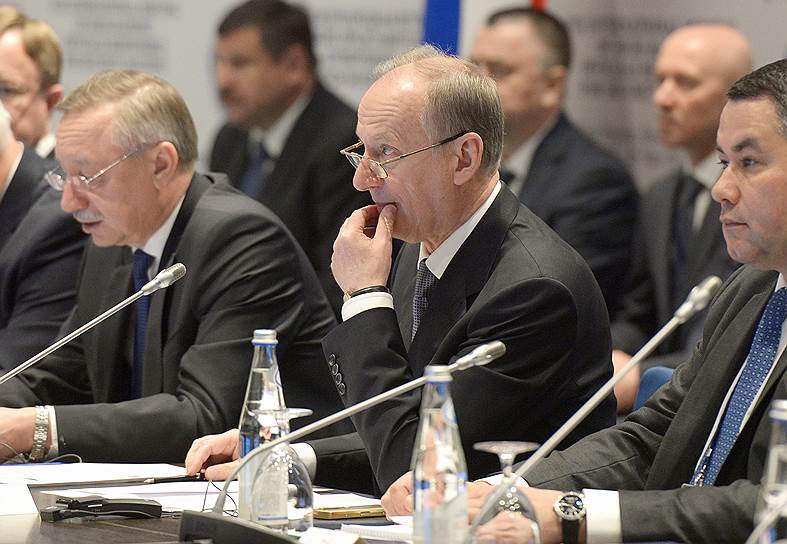 Секретарь Совета безопасности России Николай Патрушев (в центре) провел в Твери мозговой штурм по вопросам кибербезопасности