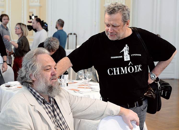 Журналист Игорь Свинаренко (справа) и писатель Михаил Бутов (слева) 