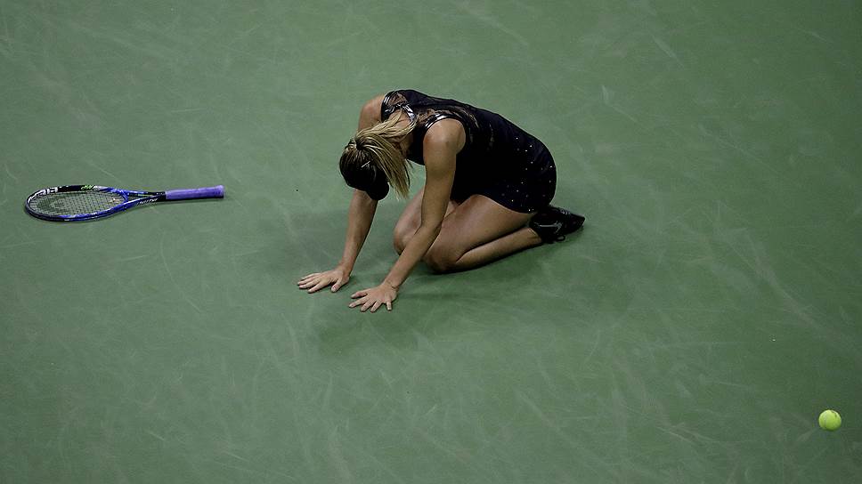 Победив Симону Халеп в первом круге US Open, Мария Шарапова выиграла свой первый матч на этом турнире с 2014 года