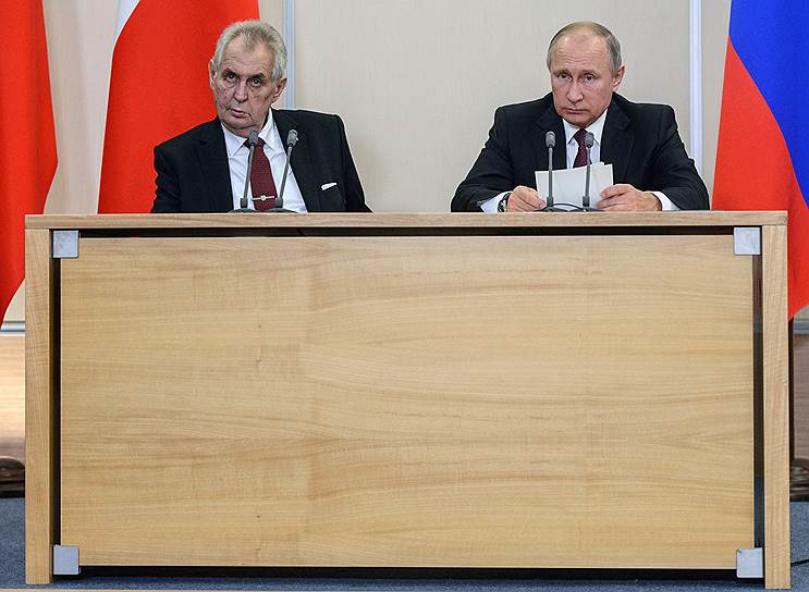 Президент Чехии Милош Земан на встрече с президентом Владимиром Путиным излучал удивительную крестьянскую хитрость