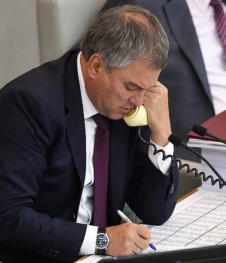 Вячеславу Володину не нравится медлительность региональных депутатов в пенсионном вопросе