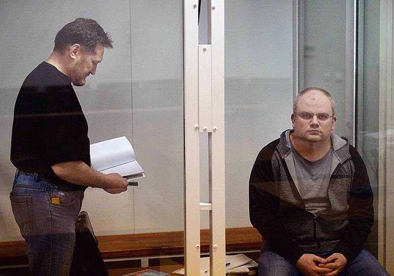 Подозреваемые по делу об убийстве бизнесмена Николая Мартынова Геннадий Коротенко (слева) и Антон Ерохин