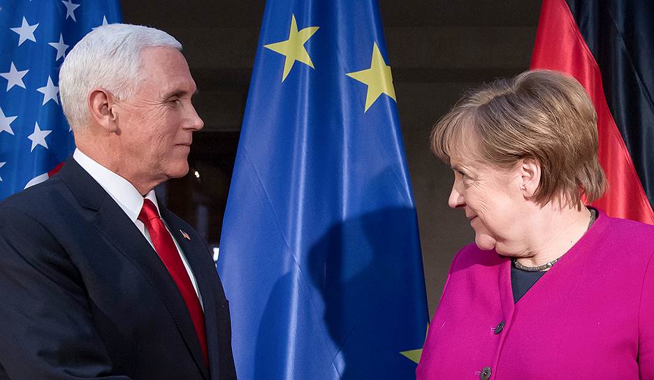 Вице-президент США Майкл Пенс и канцлер Германии Ангела Меркель сошлись в том, что Россия угрожает миру и безопасности в Европе и это требует укрепления коллективной обороны в рамках Североатлантического альянса