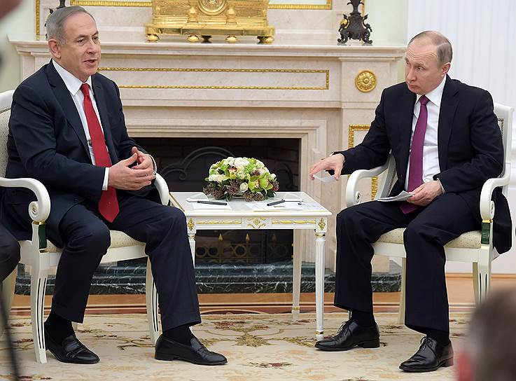 Премьер-министр Израиля Биньямин Нетаньяху и президент России Владимир Путин 