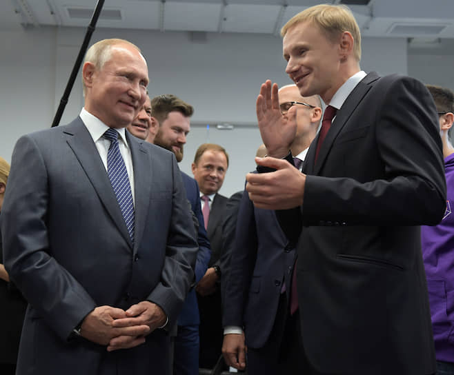 Президент России Владимир Путин был рад оказаться в компании энергичных людей
