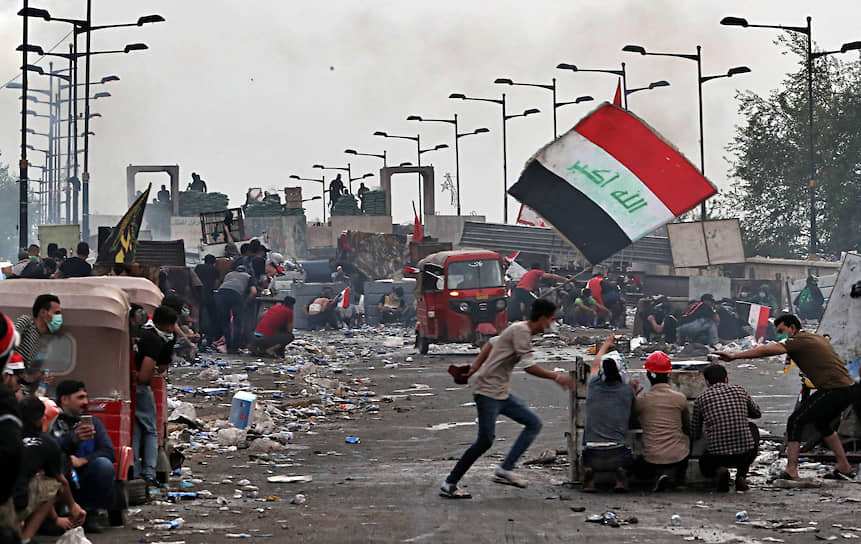 Протесты в Ираке (на фото) и Ливане имеют общую природу: их первопричины — безработица, рост цен и коррупция во властных структурах
