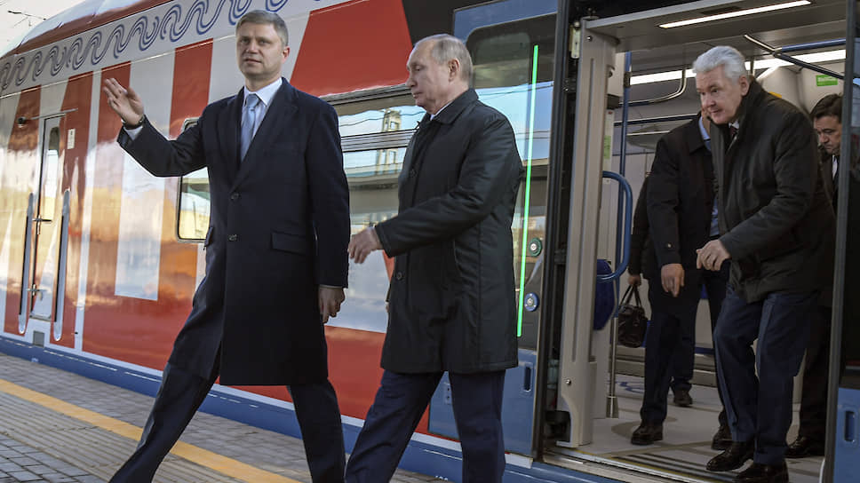 Как Владимир Путин на Белорусском вокзале открывал движение по первой ветке МЦД