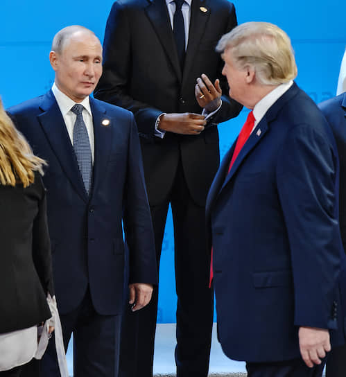 Президент России Владимир Путин и президент США Дональд Трамп 
