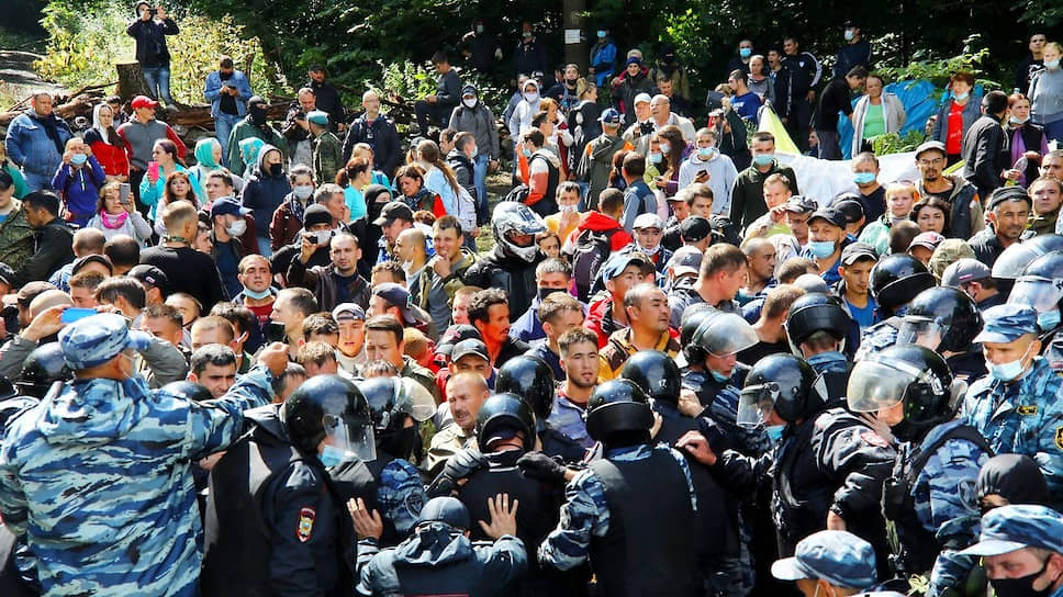 Столкновение полиции, ЧОП и активистов у горы-шихан Куштау