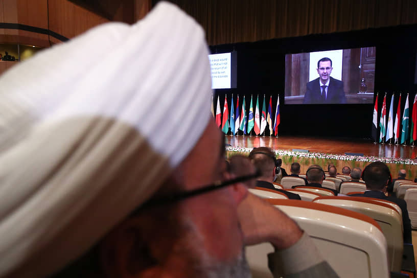 Трансляция выступления президента Сирии Башара Асада на открытии Международной конференции по содействию в возвращении беженцев