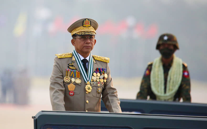 Главнокомандующий Мьянмы и временный правитель страны Мин Аун Хлаин