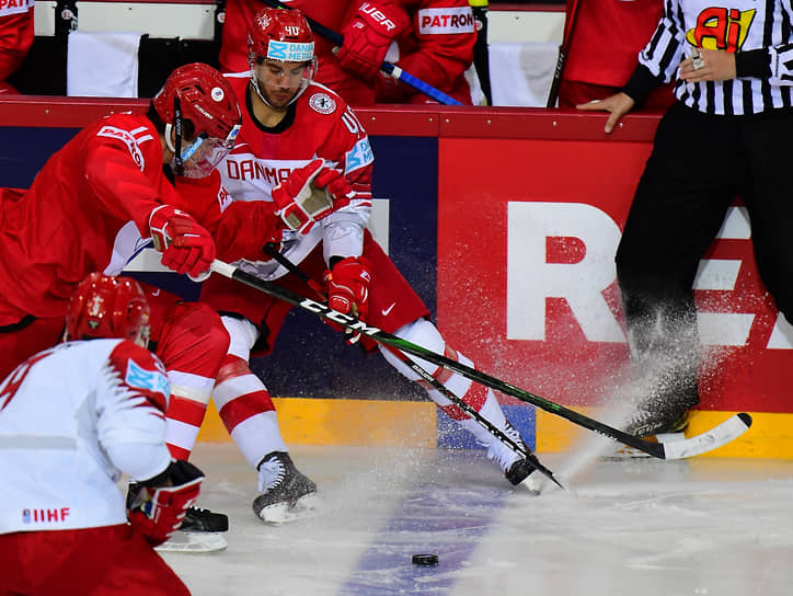 Чемпионат мира по хоккею. Матч между сборными России и Дании