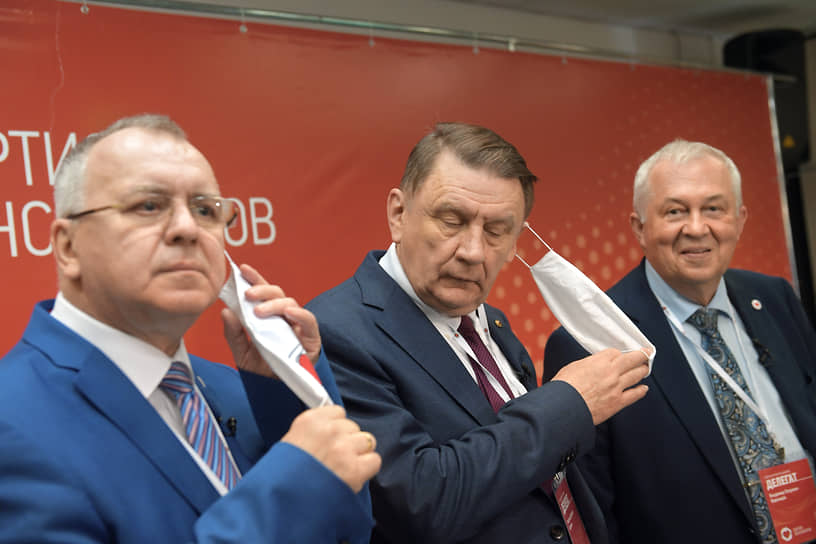 Руководители РППСС Андрей Широков, Владимир Бураков и Владимир Ворожцов (на фото слева направо) не сделали интриги из федеральной части списка 
