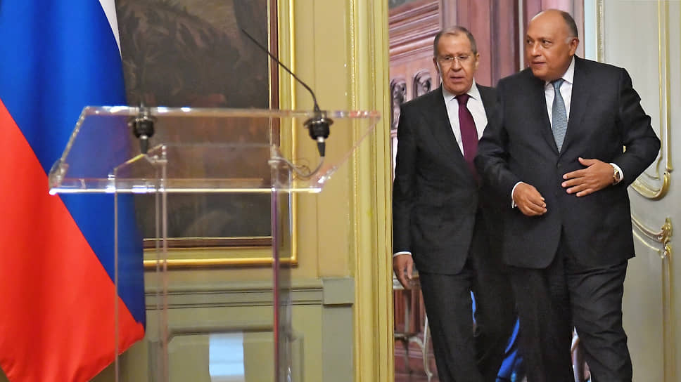 Как показали переговоры глав МИД России и Египта Сергея Лаврова и Самеха Шукри, две страны во внешней политике движутся одним курсом