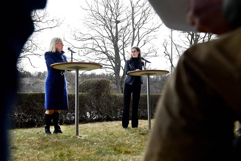 Премьер-министры Швеции и Финляндии Магдалена Андерссон и Санна Марин обсудили в Стокгольме перспективы вступления их стран в НАТО