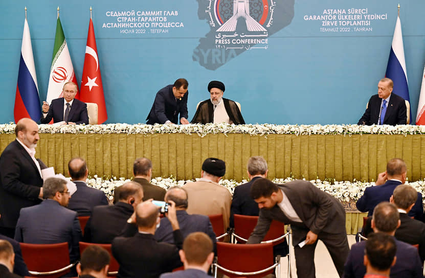 Президенты России, Ирана и Турции совместно выразили протест действиям США. На этот раз — в Сирии