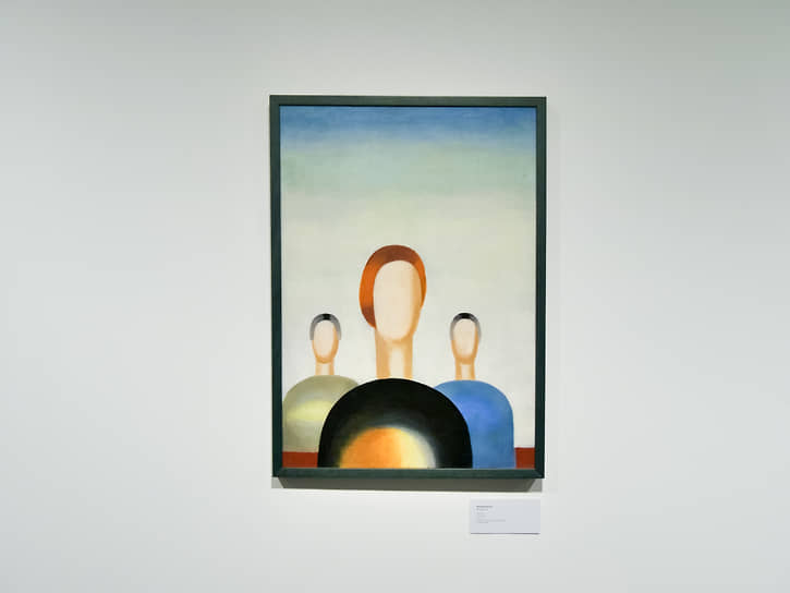 Картина ученицы художника Казимира Малевича Анны Лепорской «Три фигуры»