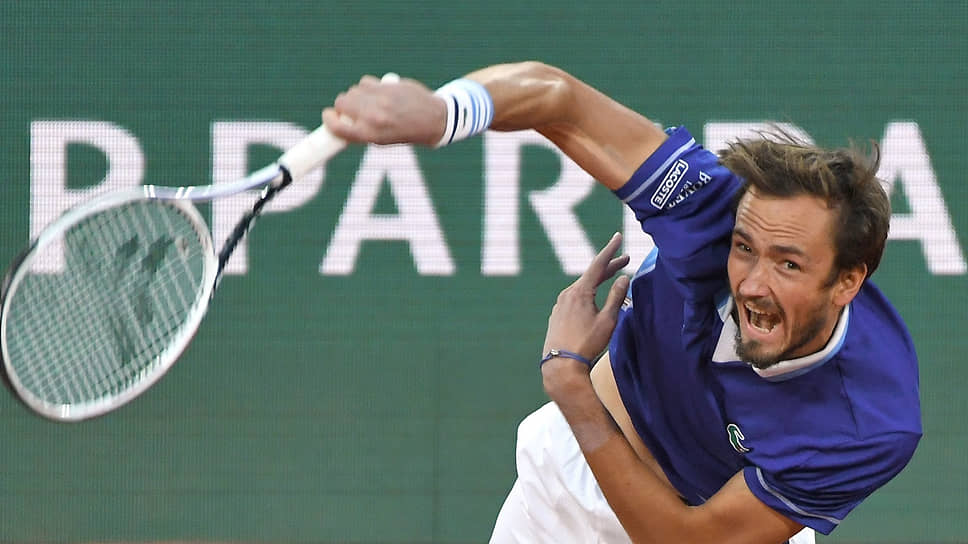 Даниил Медведев на турнире Roland Garros