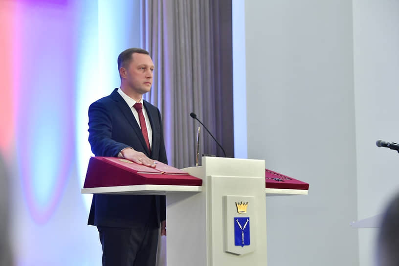 Роман Бусаргин на церемонии вступления в должность губернатора Саратовской области