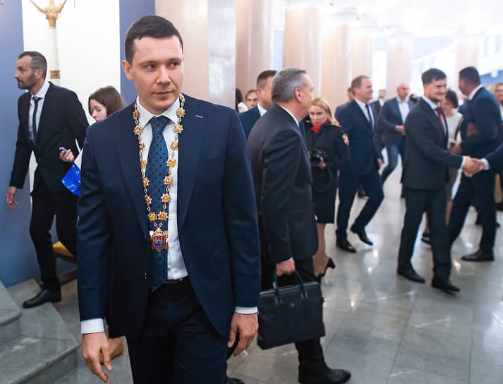 Избранный губернатор Калининградской области Антон Алиханов после церемонии