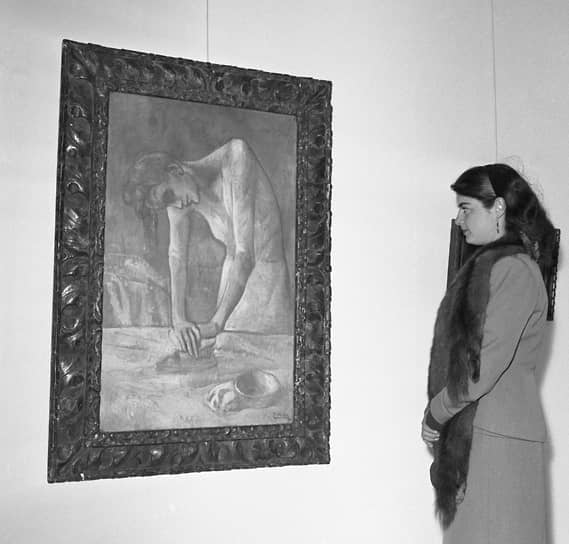 Судьбу «Гладильщицы» до ее появления в Музее Гуггенхайма (на фото — картина на выставке 1952 года) теперь будет изучать суд
