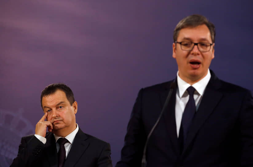 Первый вице-премьер Сербии Ивица Дачич и президент страны Александр Вучич