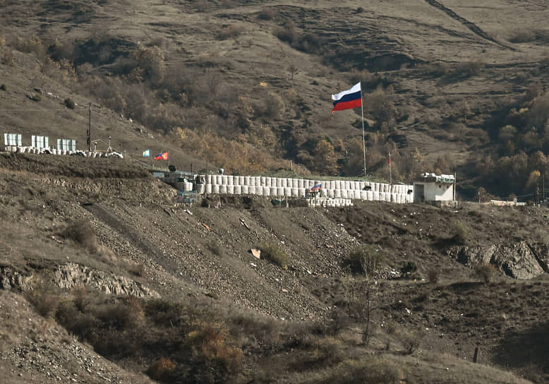 Блок-пост российских миротворческих сил в Нагорном Карабахе