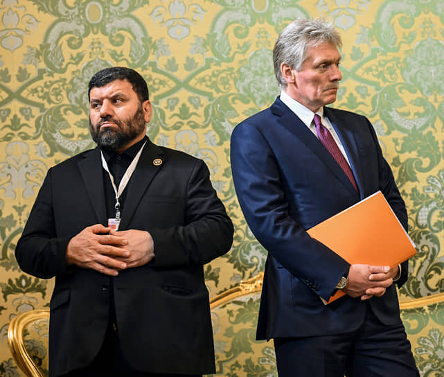 Пресс-секретарь президента России Дмитрий Песков и его иранский коллега
