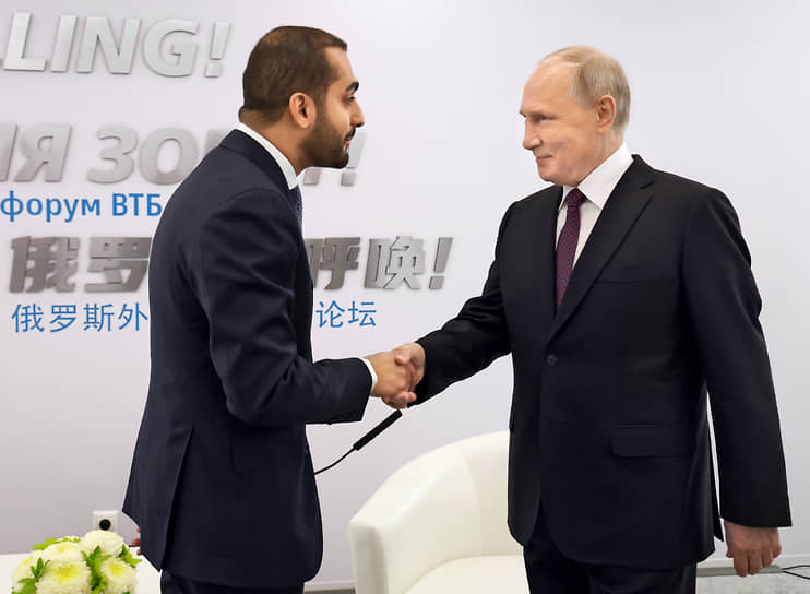 Наследный принц Омана и президент России пересеклись на форуме ВТБ