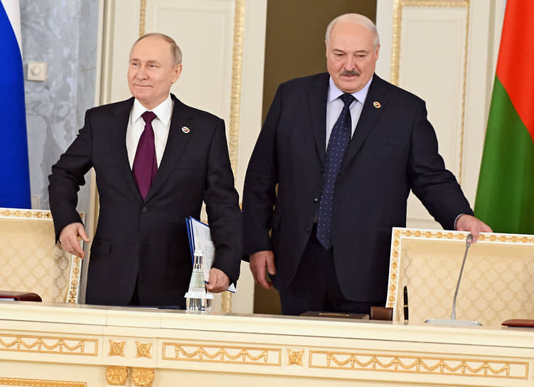 Владимир Путин и Александр Лукашенко вошли как ни в чем не бывало