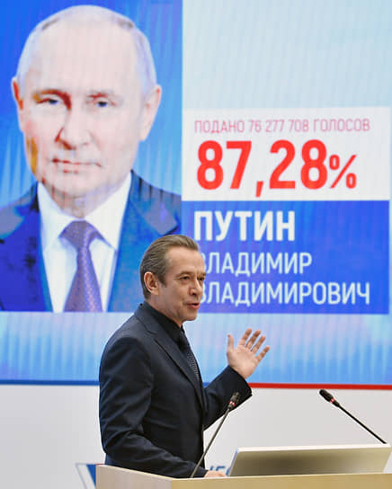 Владимир Машков поздравил ЦИК с честными выборами, а себя — с победой на них Владимира Путина