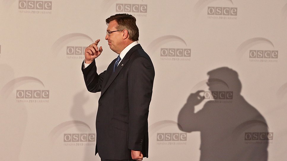 На успешное председательство Украины в ОБСЕ (на фото глава МИДа Леонид Кожара) в итоге бросили тень события последней недели