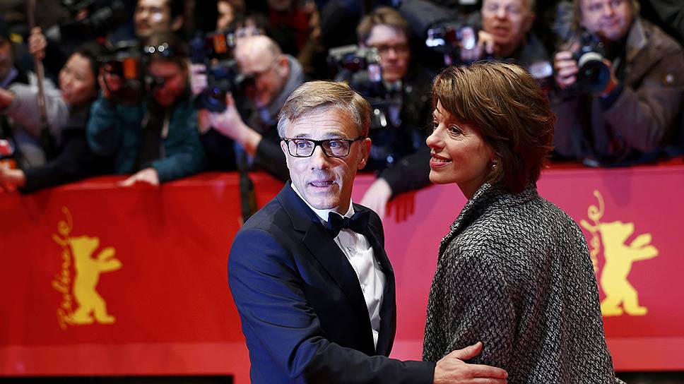 Актер Кристоф Вальц и его жена художник по костюмам Джудит Хольсте на показе фильма &quot;Отель &quot;Гранд Будапешт&quot;&quot; во время 64-го Международного кинофестиваля в Берлине