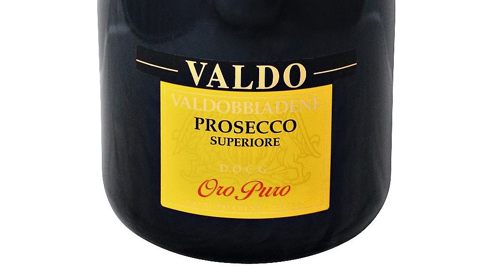 Prosecco denominazione di origine controllata. Вальдо Просекко. Valdo Prosecco Brut. Valdo Prosecco Bar. Valdo Prosecco marca Oro.