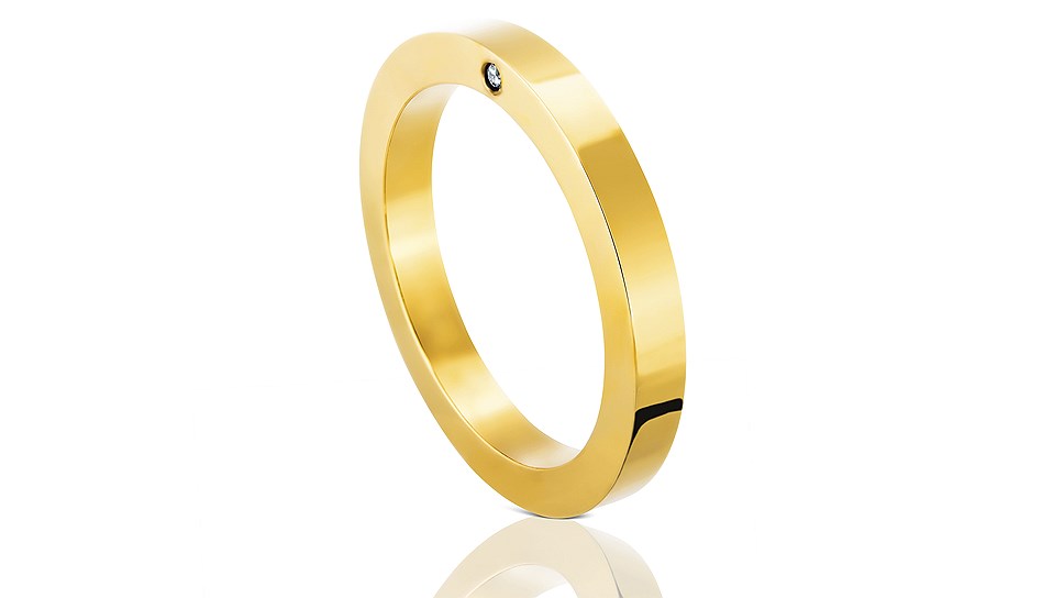 Кольцо из желтого золота с бриллиантом, Tous

