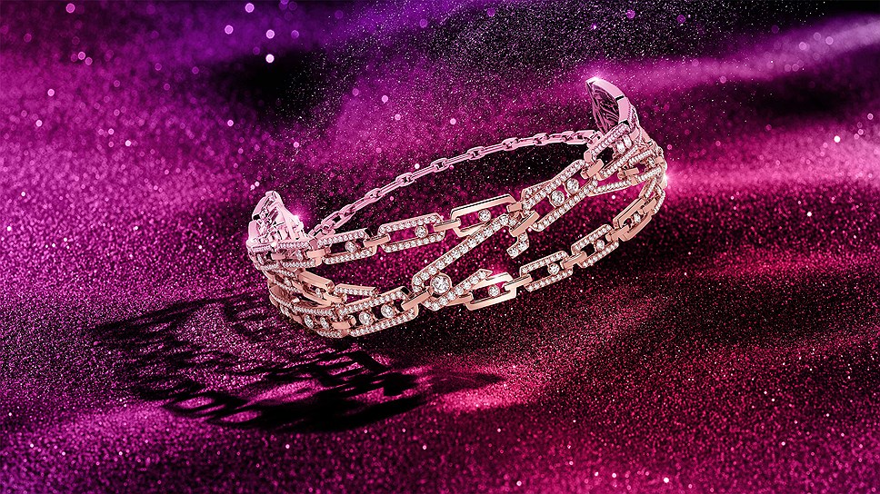 Чокер Move High Jewelry из розового золота с бриллиантами, Messika by Gigi Hadid
