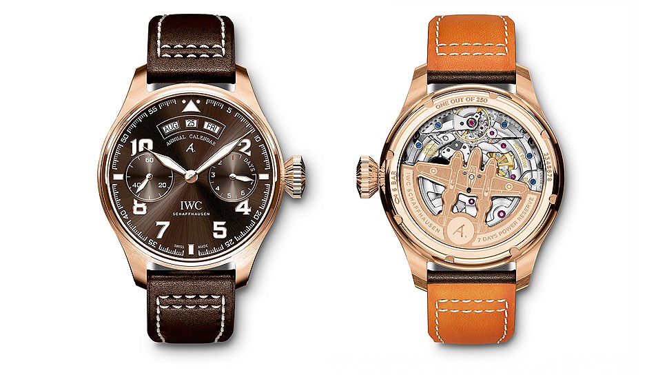 Часы Big Pilot’s Watch Annual Calendar Edition Antoine de Saint Exupery из розового золота, IWC
