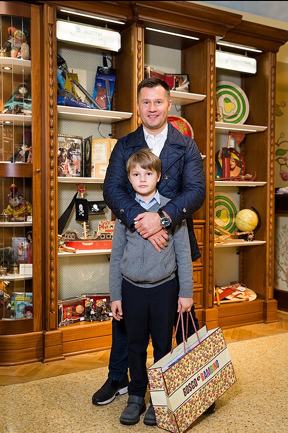 Алексей Немов с сыном Дмитрием