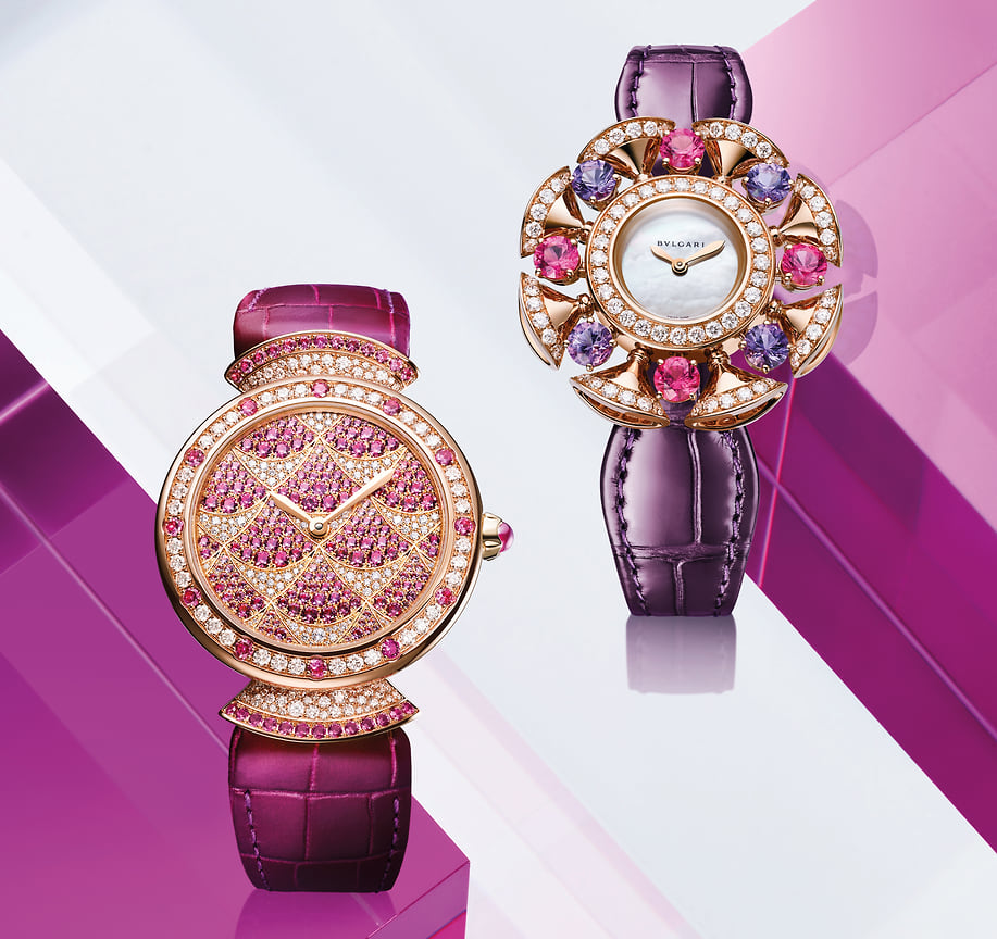 Часы Bvlgari Divas’ Dream Mosaica (слева) и часы Divas’ Dream