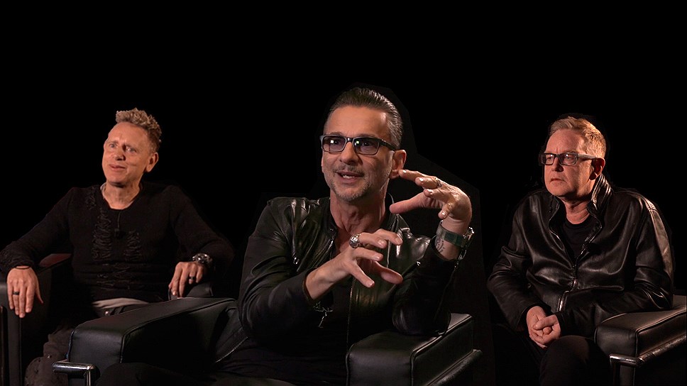 Видеоинтервью с участниками Depeche Mode