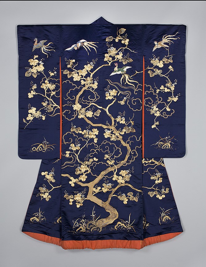 Верхнее кимоно для молодой женщины. Япония, 1850-1880 гг