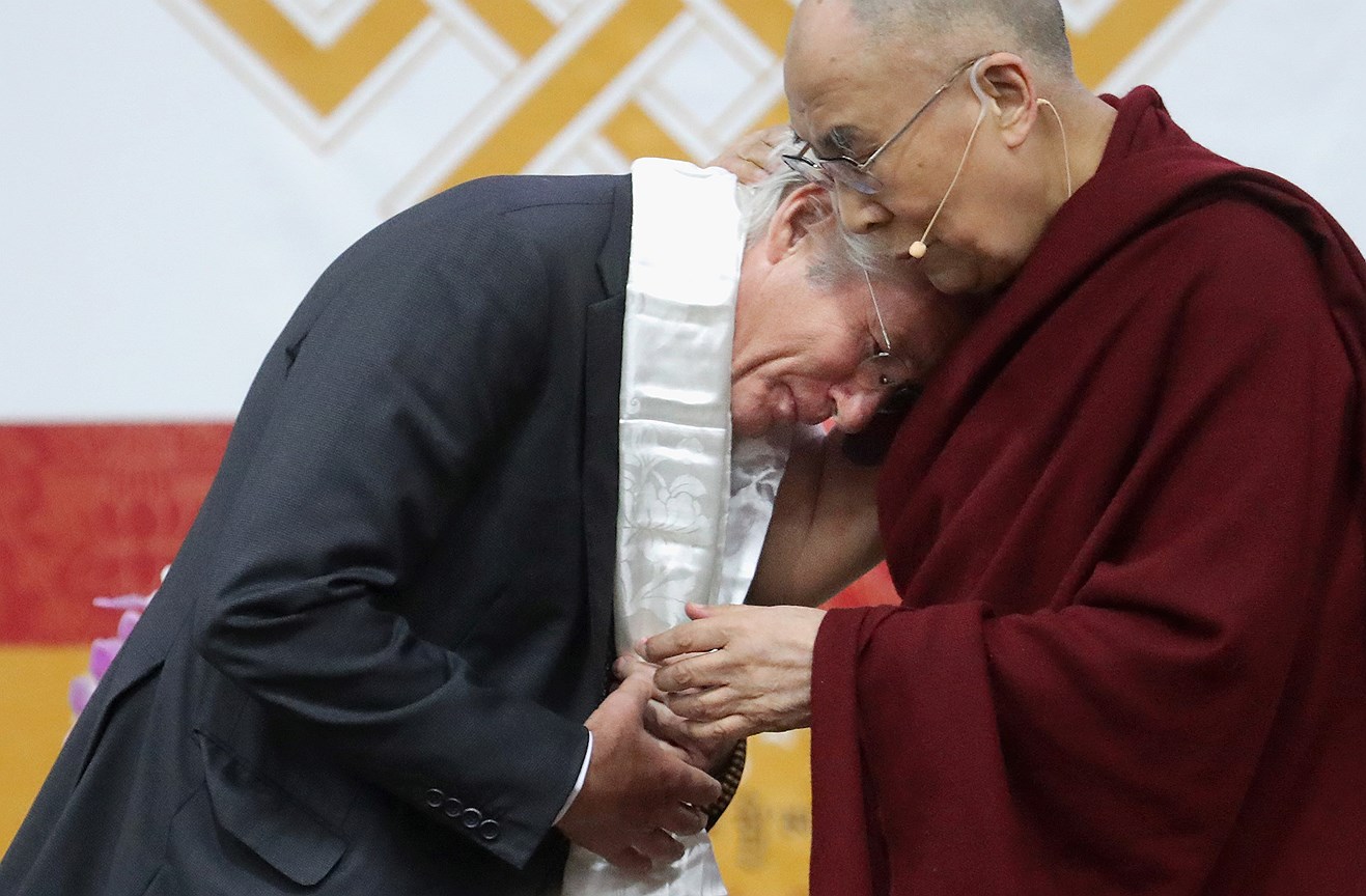 Ричард Гир и духовный лидер Тибета Далай Лама
