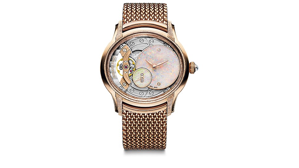 Часы Millenary, розовое золото, опал, бриллианты, механизм с ручным подзаводом, Audemars Piguet