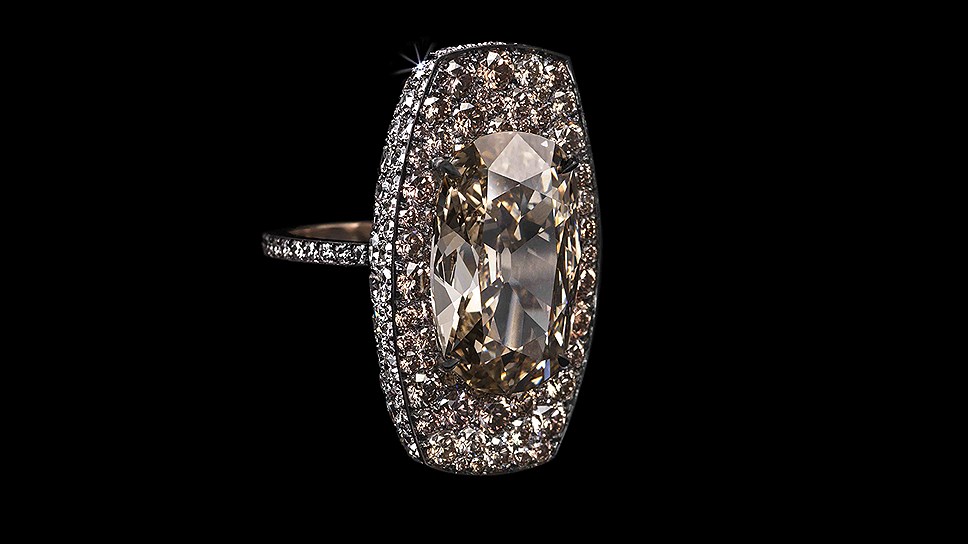 Кольцо Shield, золото, цветные бриллианты, Lauren Adriana
