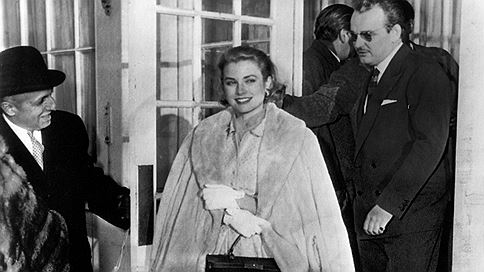 Грейс Келли и принц Ренье III, в Филадельфии, после обьявления о помолвке, 5 января 1956 года