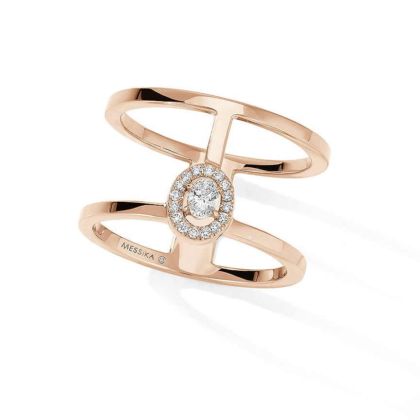 Messika, кольцо Glamazone, розовое золото, бриллианты, 142 500 рублей