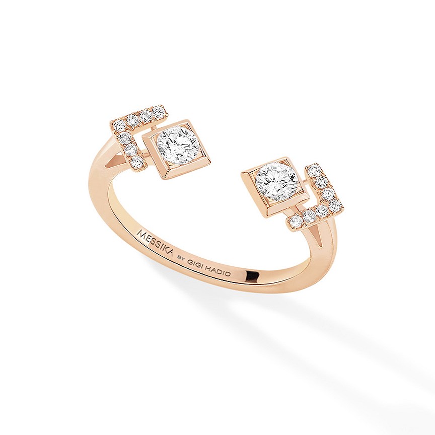 Messika, кольцо Toi &amp; Moi My Soul, розовое золото, бриллианты, 120 000 рублей