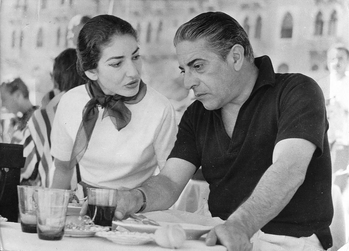Мария Каллас и Аристотель Онассис, 1957 год